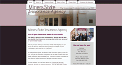 Desktop Screenshot of minersinsurance.com
